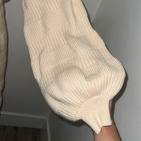 RoseDress High Waist Slit Long Sleeve Cropped Sweater Two Piece Dress Sz Small! - Picture 10 of 11